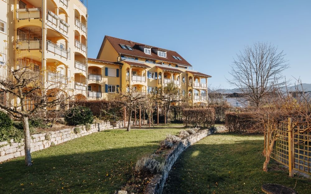 Wohnraum eines Neubauprojekts