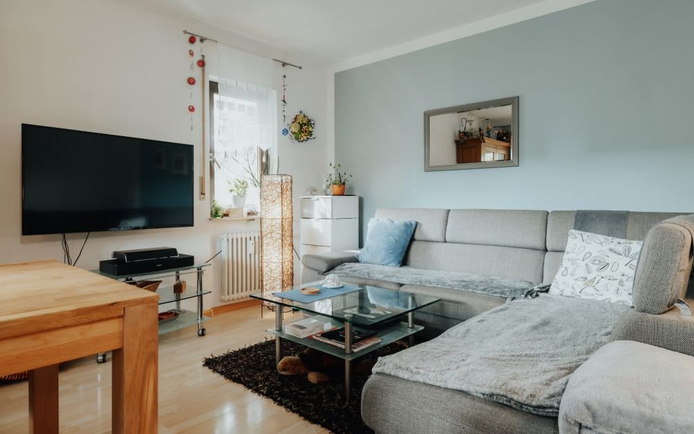 Balkon eines Wohnhauses in Freiburg-Herdern